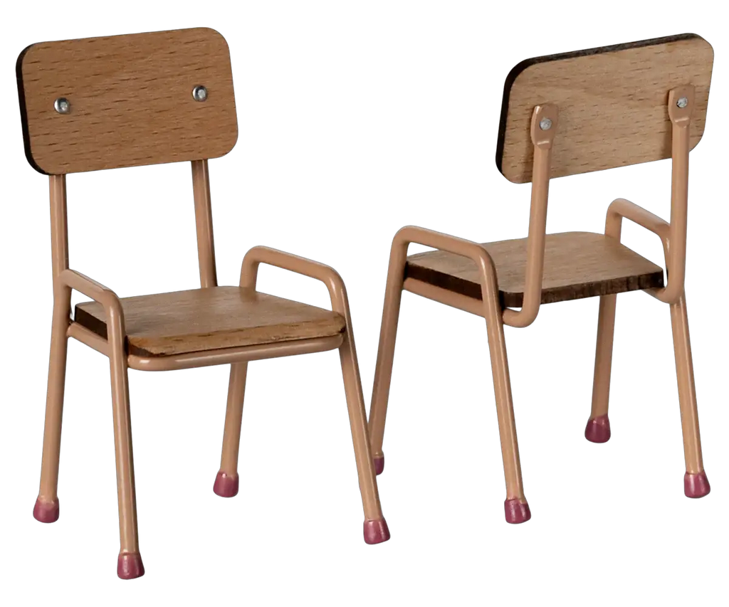 MAILEG table et chaises / dark powder