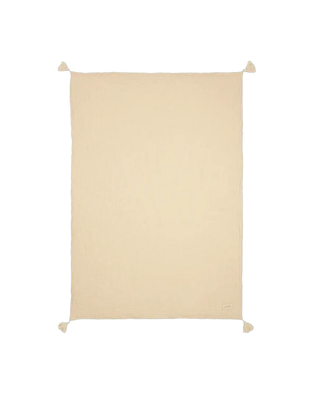 NOBODINOZ Couverture en double gaze de coton wabi-sabi / ginger by Citron Grenadine