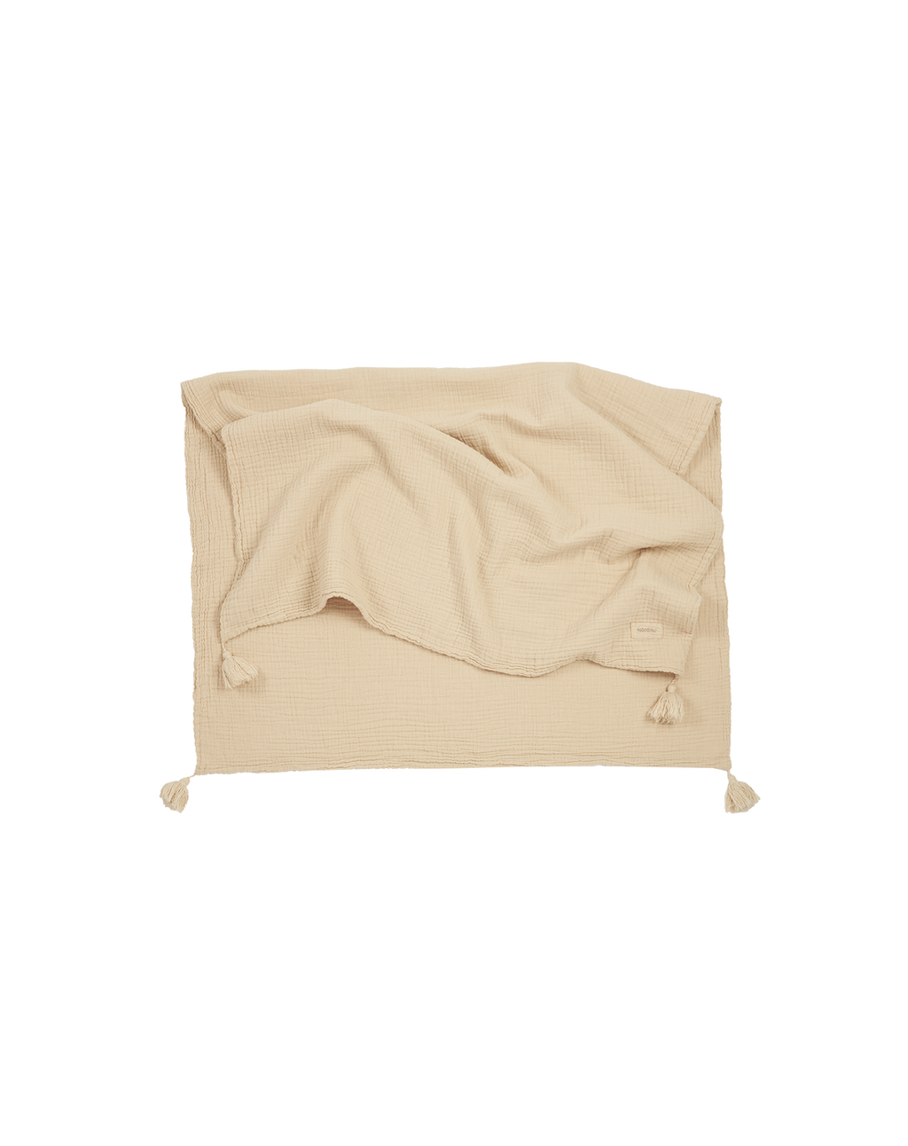 NOBODINOZ Couverture en double gaze de coton wabi-sabi / ginger by Citron Grenadine
