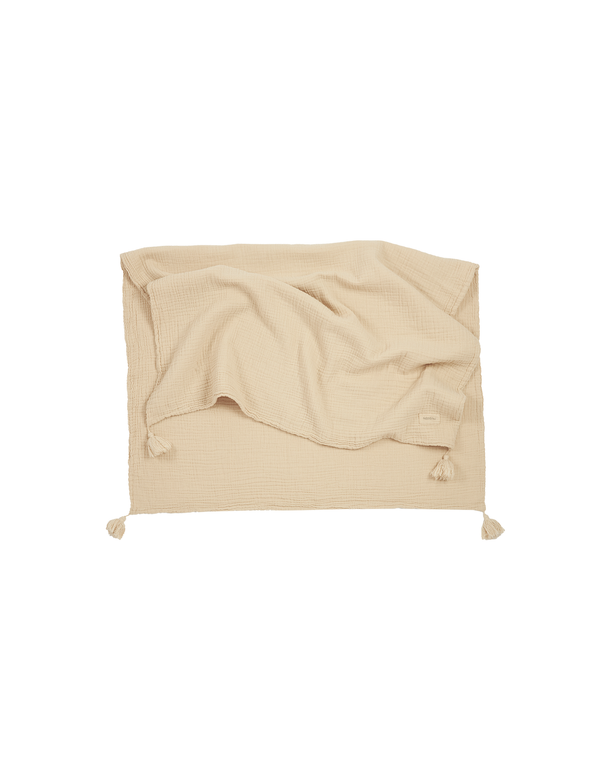 NOBODINOZ Couverture en double gaze de coton wabi-sabi / ginger by Citron Grenadine