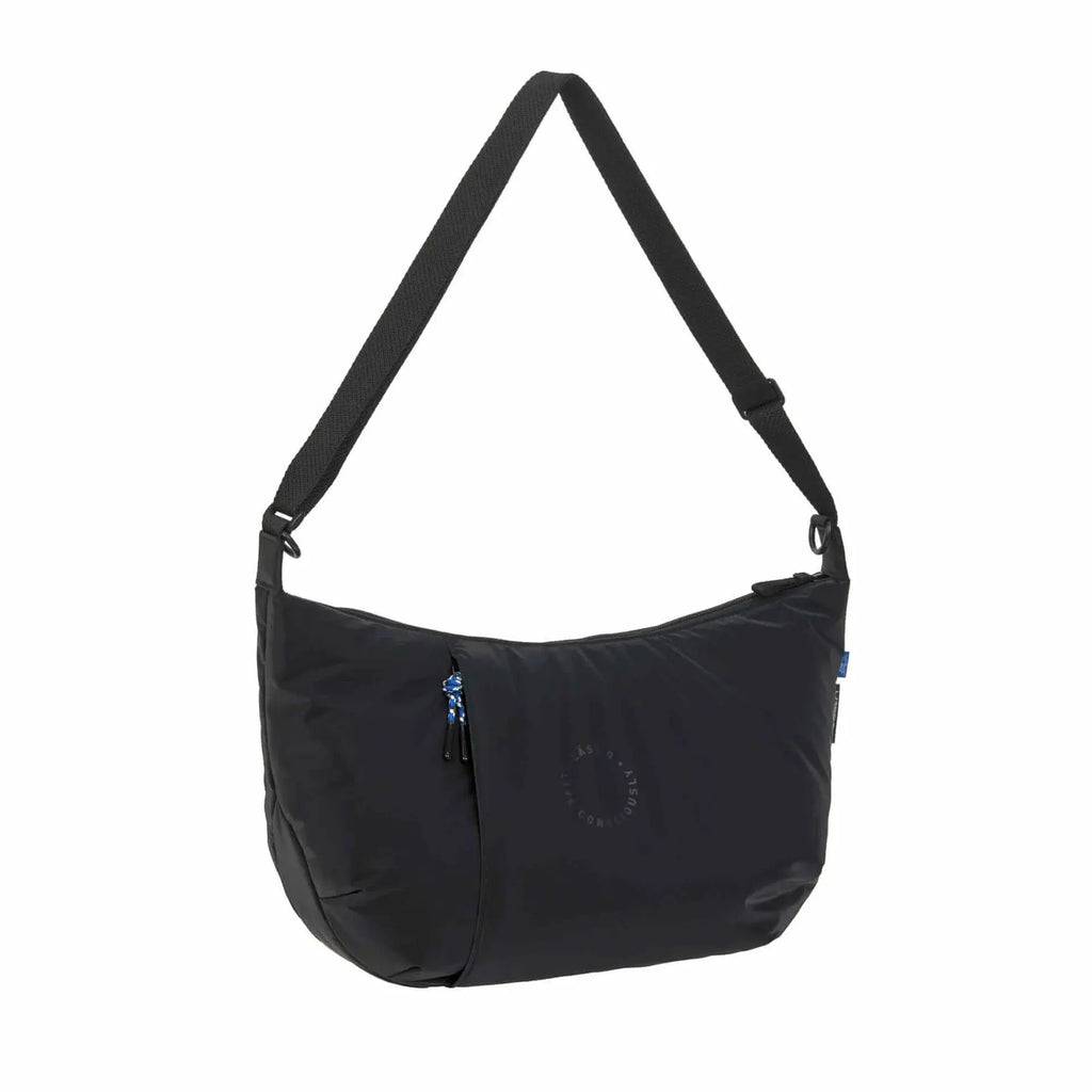LÄSSIG lunua sac à langer noir, bandoulière réglable, Citron Grenadine