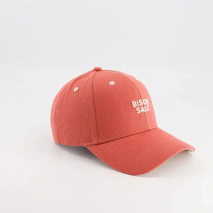 CHAMAYE baseball cap terracotta with Bisou Sale embroidery on front