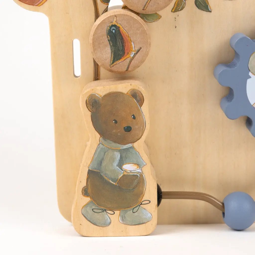 EGMONT TOYS tableau d'activités en bois 10m+ par Citron Grenadine – jouet d’éveil bébé