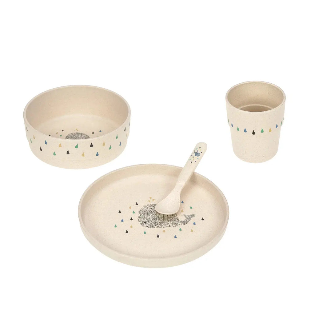 LÄSSIG set repas PP / little water whale by Citron Grenadine