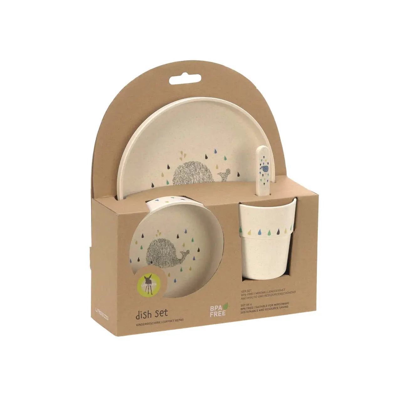 LÄSSIG set repas PP / little water whale by Citron Grenadine