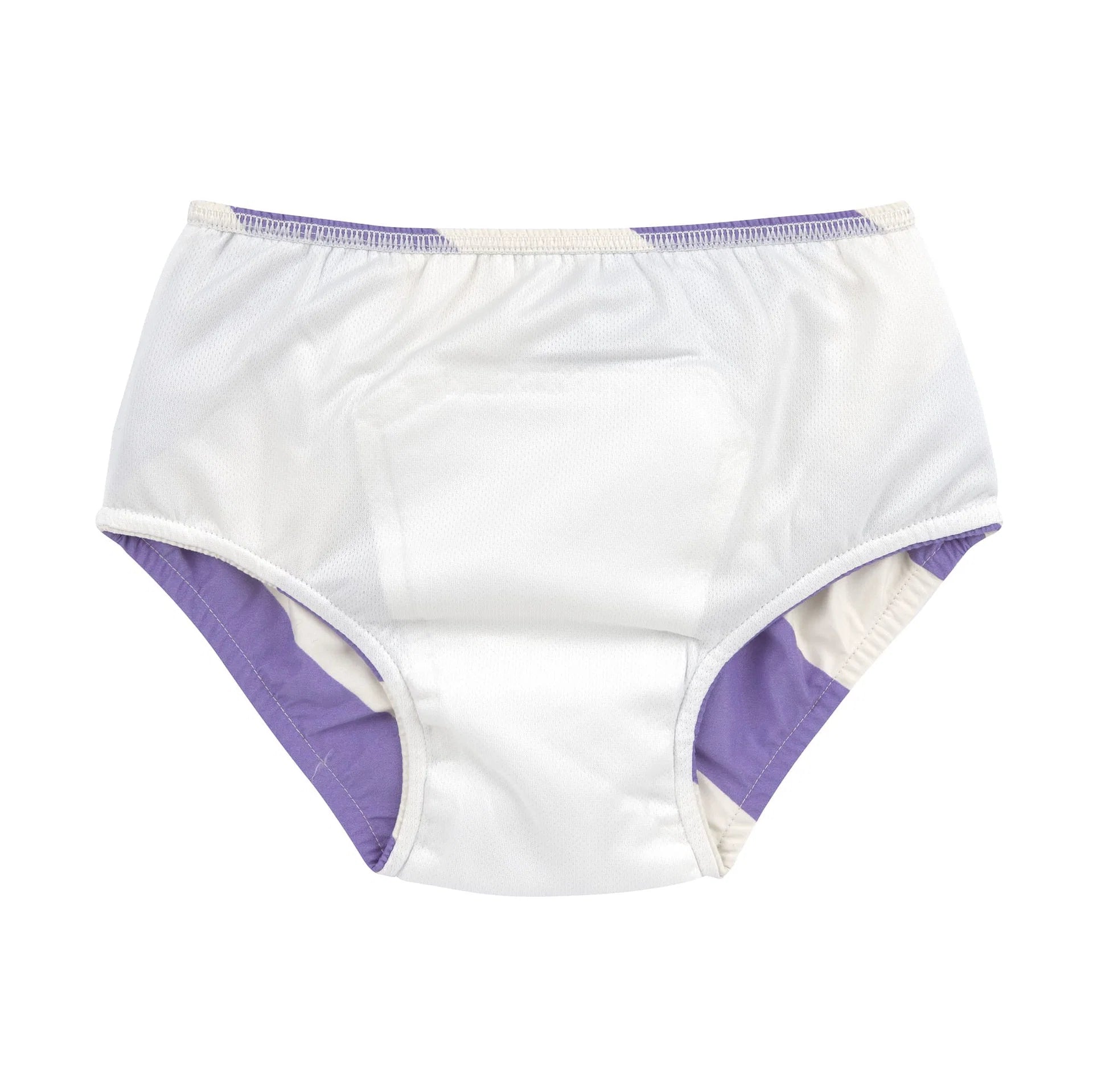 LÄSSIG maillot réutilisable avec couche intégrée / stripes purple salt by Citron Grenadine