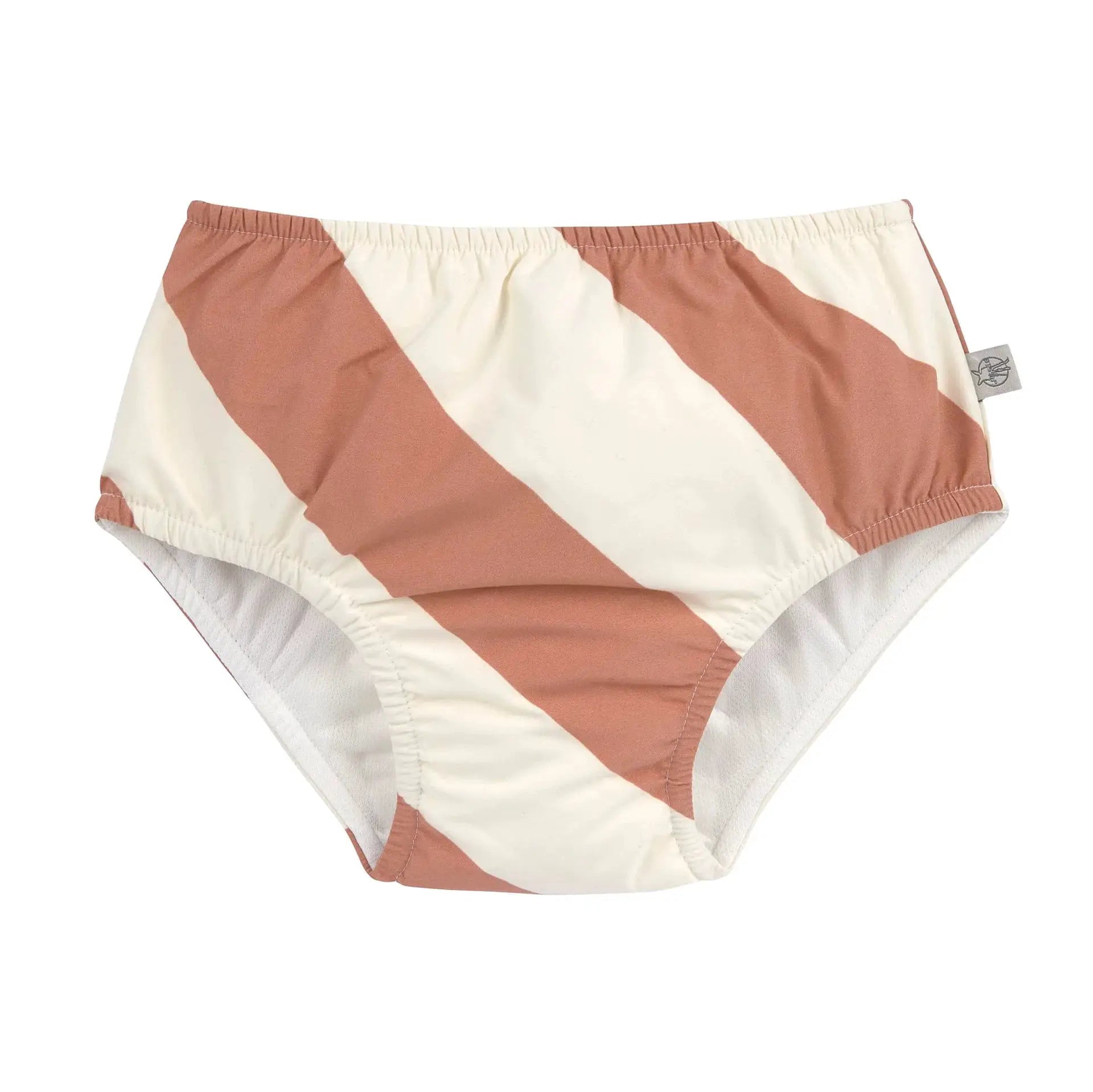 LÄSSIG maillot réutilisable avec couche intégrée / stripes clay sea salt by Citron Grenadine