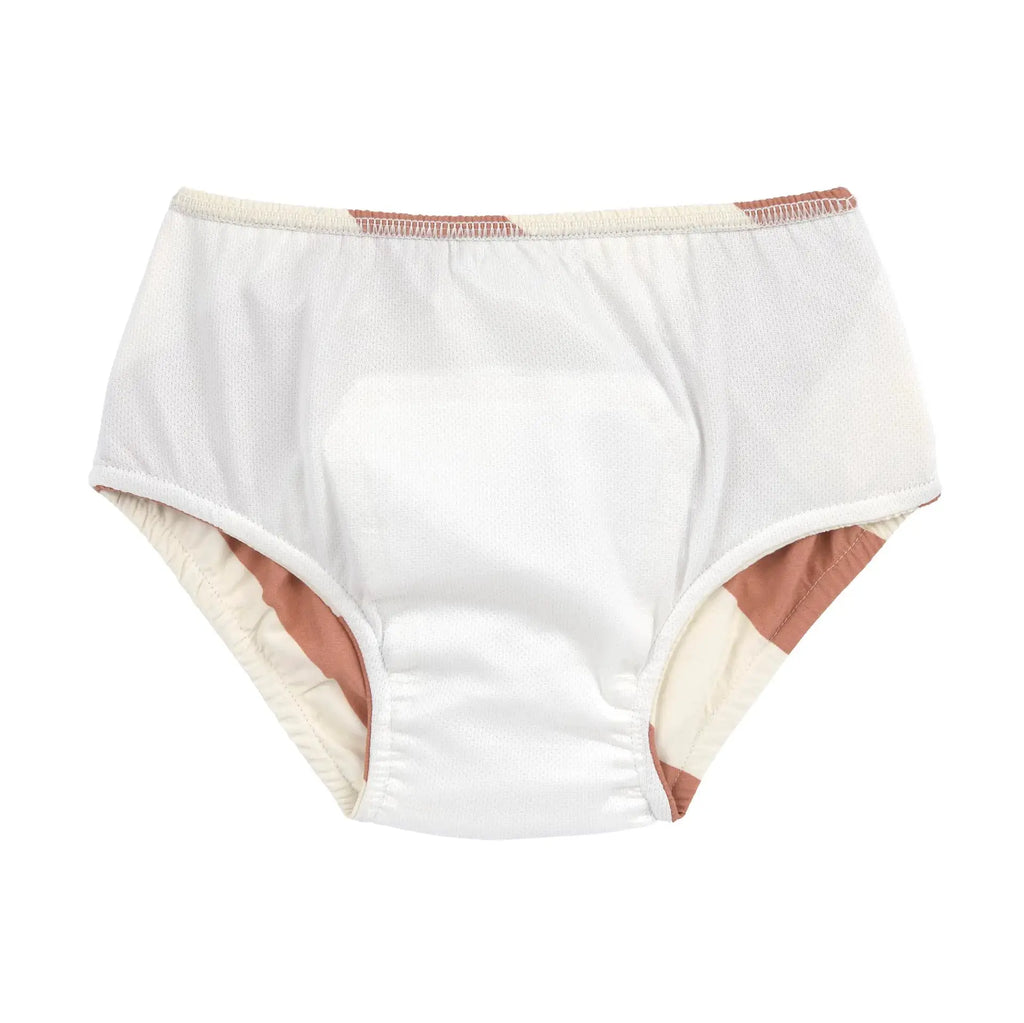 LÄSSIG maillot réutilisable avec couche intégrée / stripes clay sea salt by Citron Grenadine