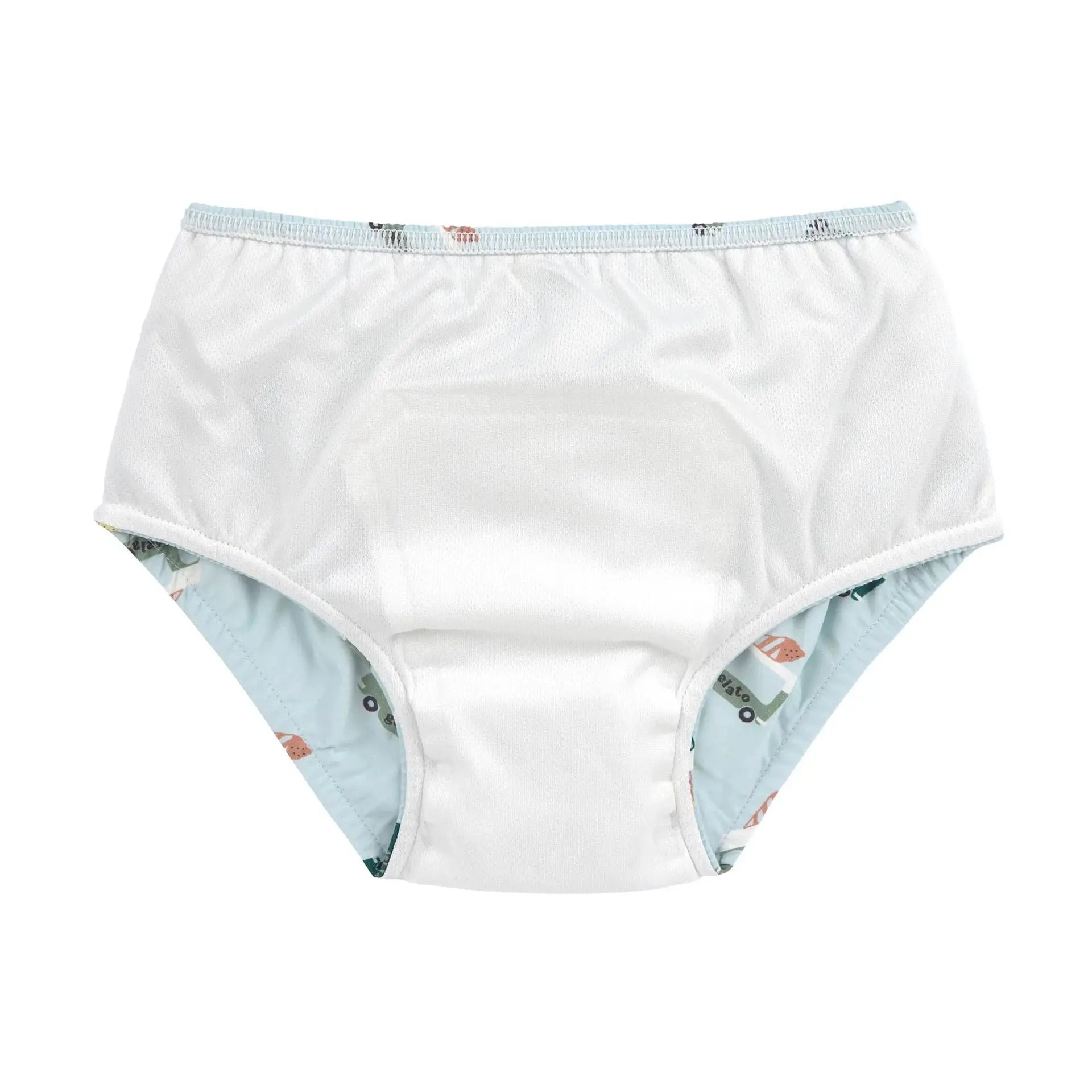 LÄSSIG maillot réutilisable avec couche intégrée / ice truck blue by Citron Grenadine