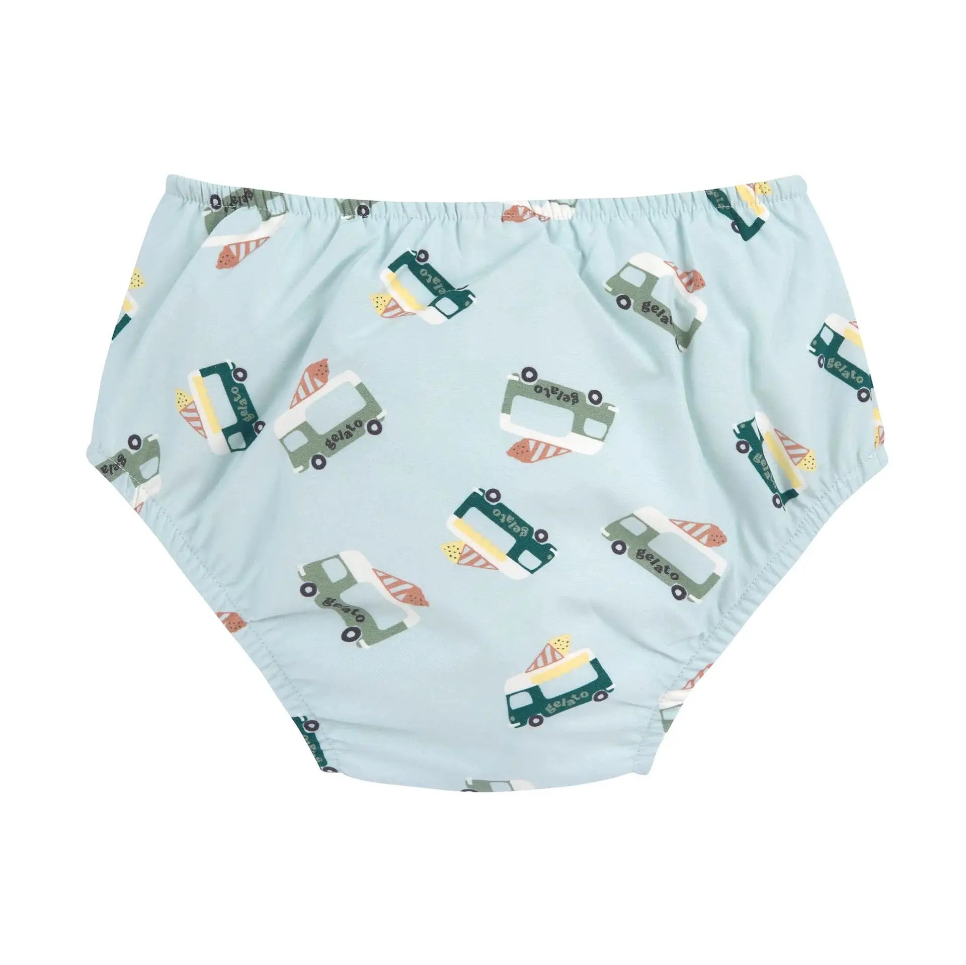 LÄSSIG maillot réutilisable avec couche intégrée / ice truck blue by Citron Grenadine