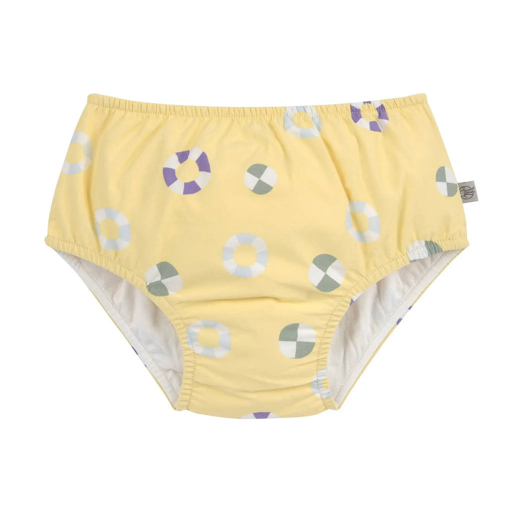 LÄSSIG maillot réutilisable avec couche intégrée / swim ring pale yellow by Citron Grenadine
