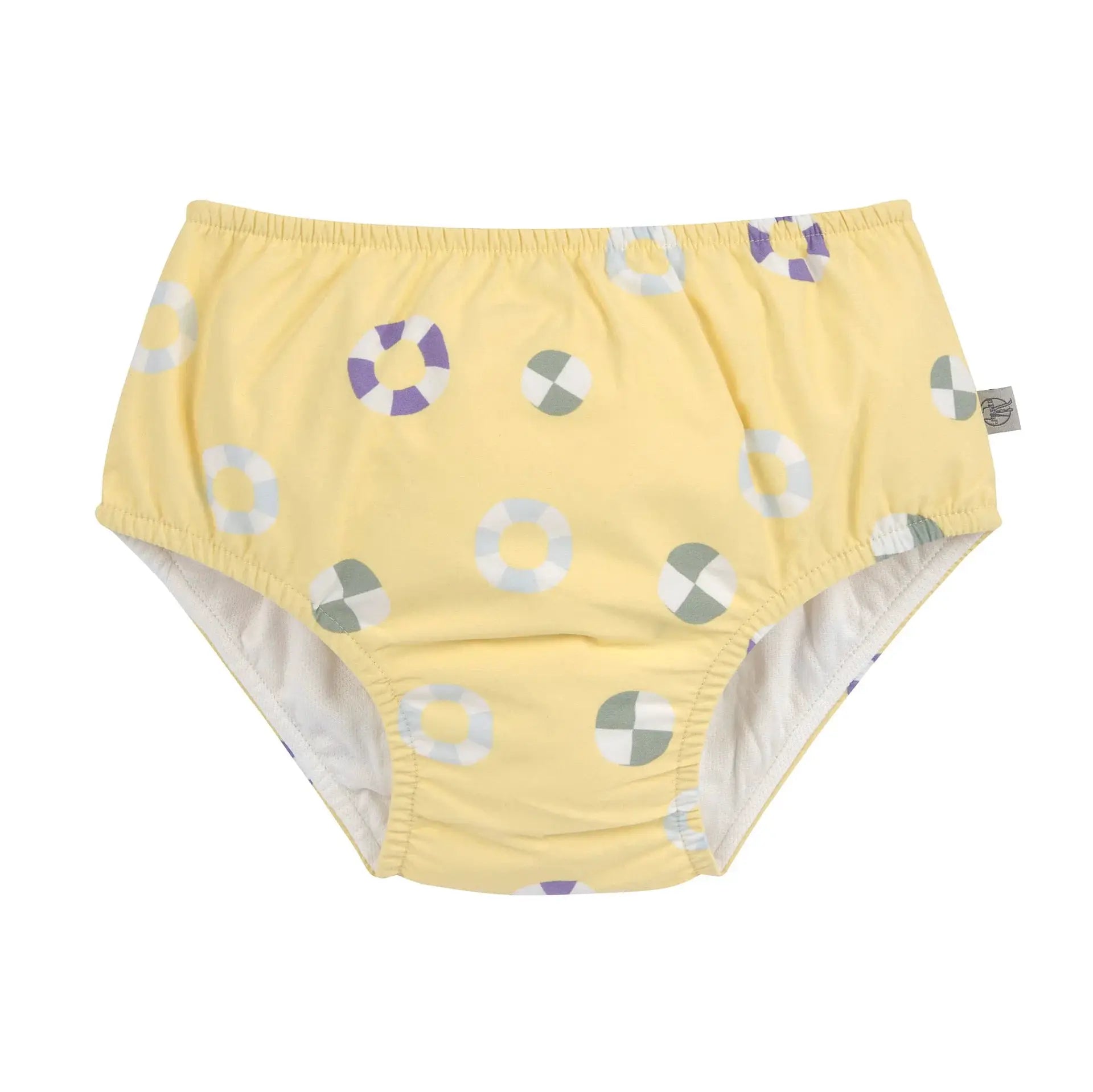 LÄSSIG maillot réutilisable avec couche intégrée / swim ring pale yellow by Citron Grenadine