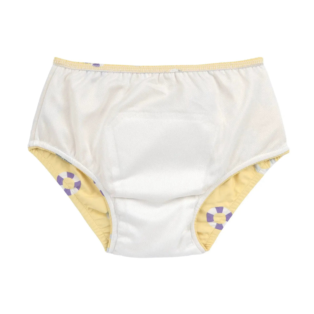 LÄSSIG maillot réutilisable avec couche intégrée / swim ring pale yellow by Citron Grenadine