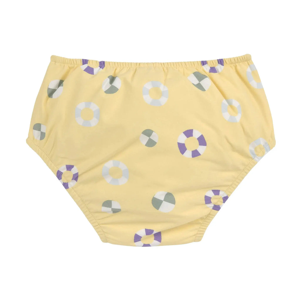 LÄSSIG maillot réutilisable avec couche intégrée / swim ring pale yellow by Citron Grenadine