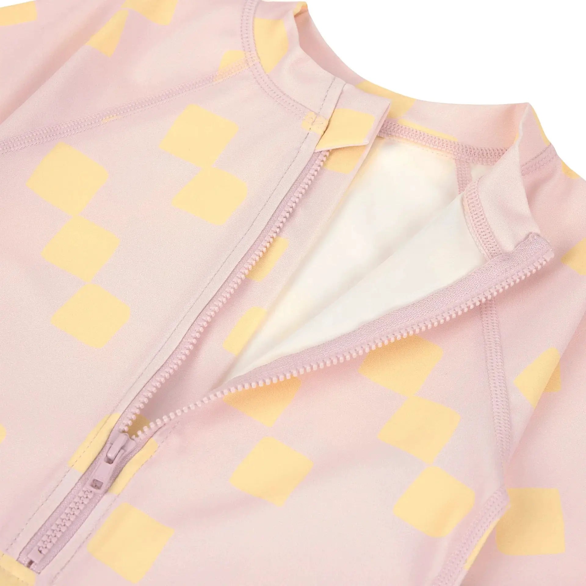 LÄSSIG combi anti UV / checkerboard pale pink yellow by Citron Grenadine