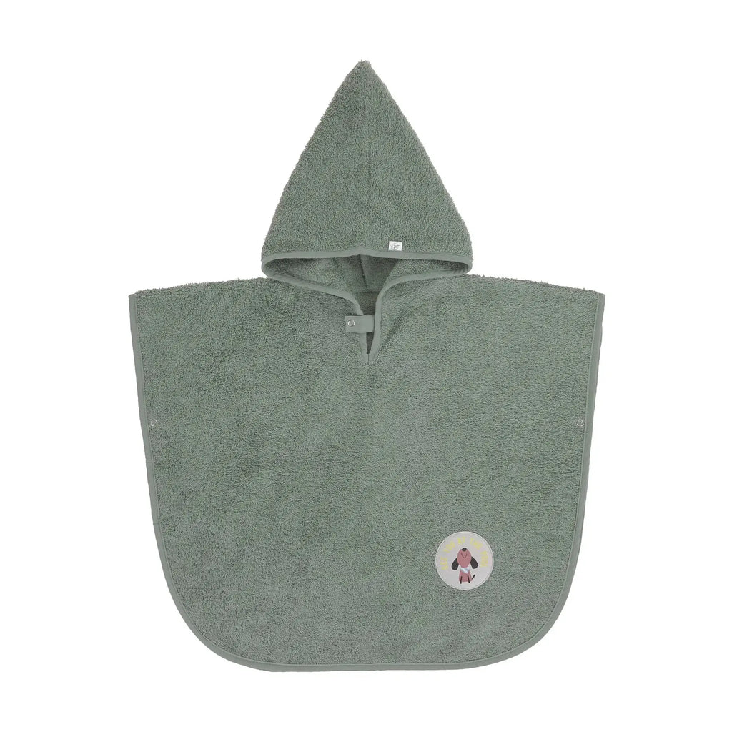 LÄSSIG poncho éponge / green by Citron Grenadine