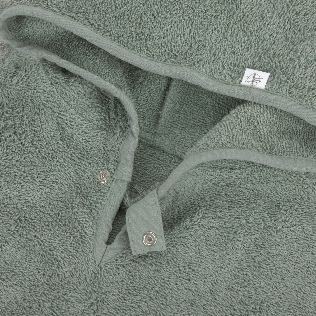LÄSSIG poncho éponge / green by Citron Grenadine
