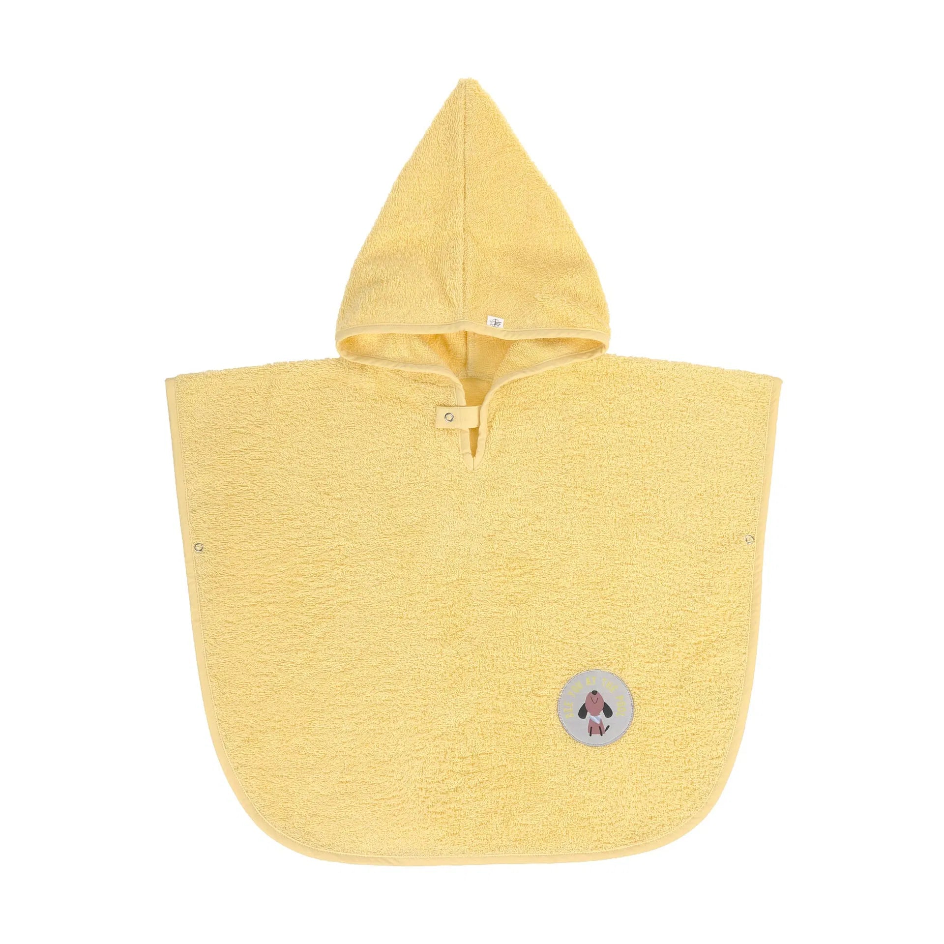 LÄSSIG poncho éponge / yellow by Citron Grenadine