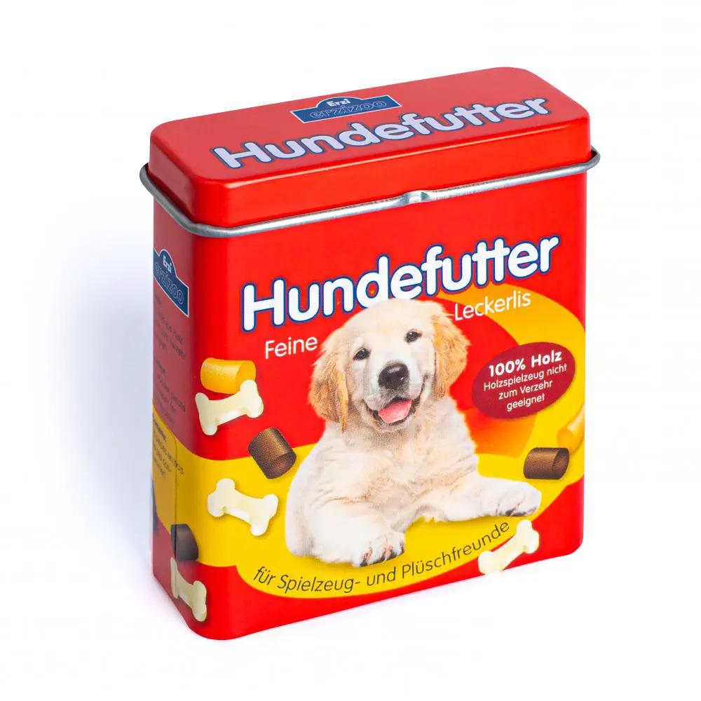 ERZI croquettes chien +3 ans dans boîte rouge Hundefutter, imitation d'aliments