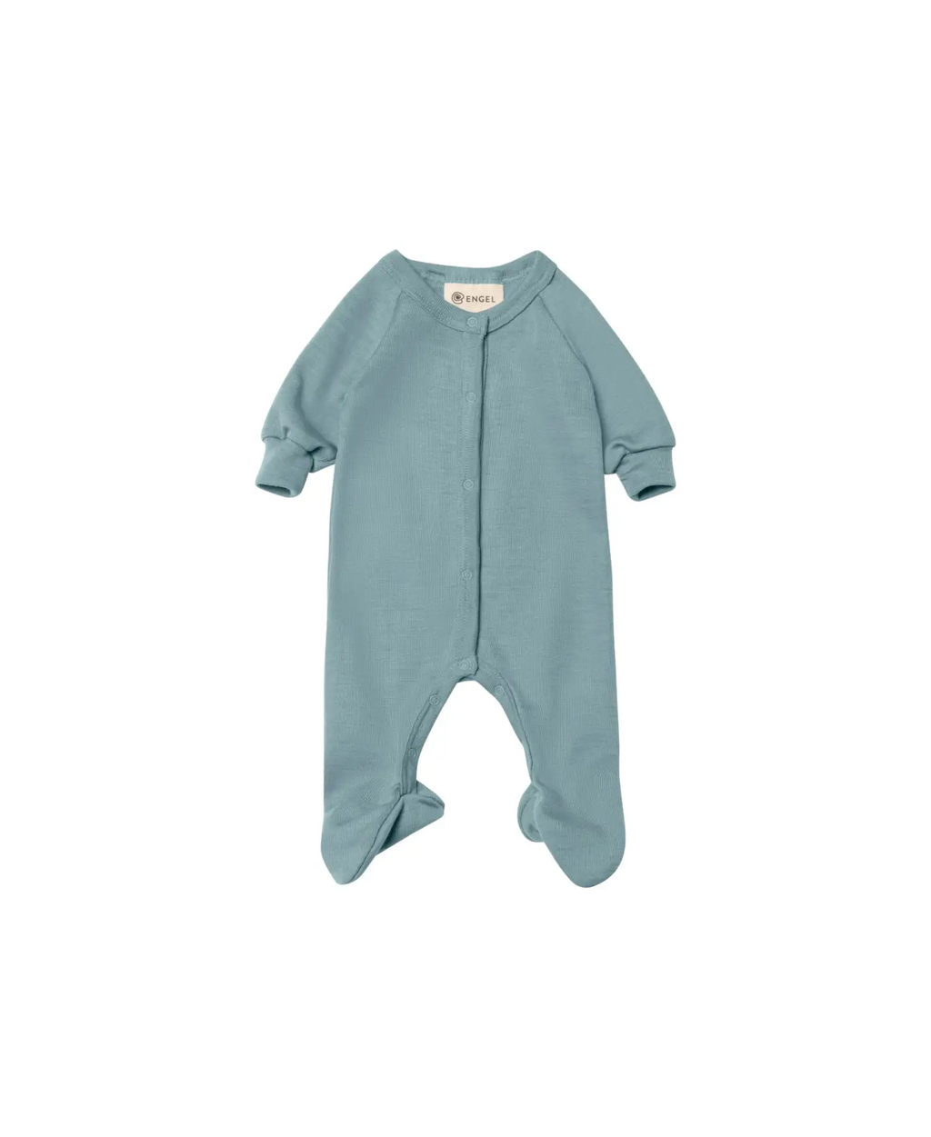 Pyjama en laine Bergblau pour bébé, ENGEL NATUR, pieds intégrés.
