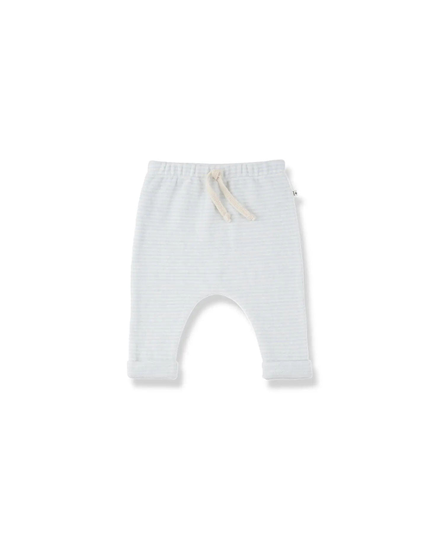 Antony pantalon ciel baby pants by Citron Grenadine in light blue stripes with drawstring