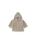 Veste polaire Menton beige pour enfants par Citron Grenadine avec capuche et poches