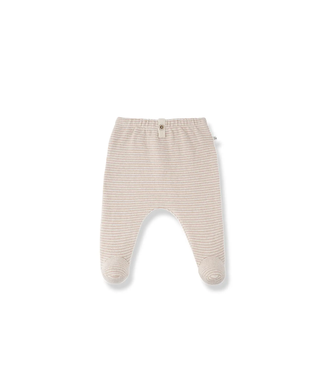Arras pantalon nude striped footed baby pants by Citron Grenadine