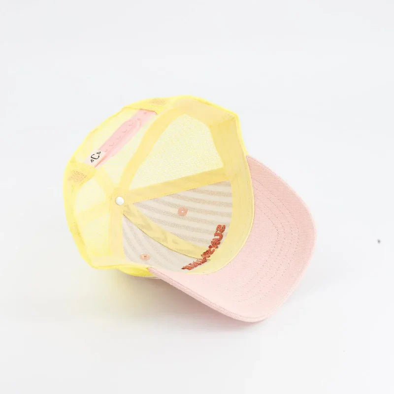 CHAMAYE casquette trucker jaune sunshine by Citron Grenadine