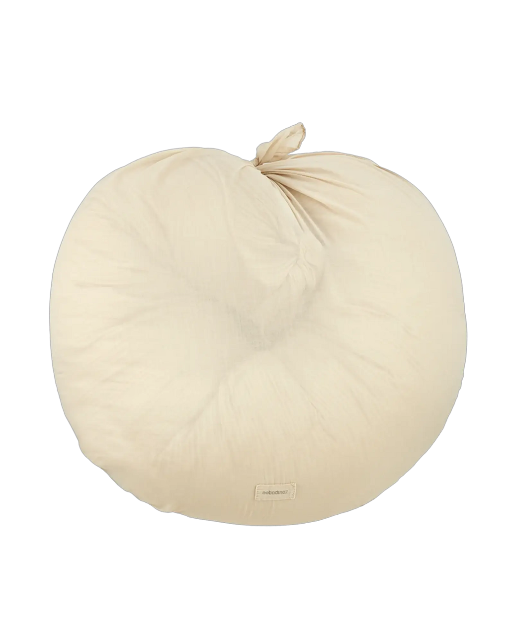Nobodinoz coussin de maternité Wabi Sabi sesame, beige rond, coussin d’allaitement
