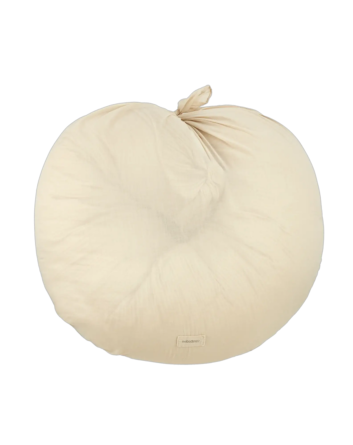 Nobodinoz coussin de maternité Wabi Sabi sesame, beige rond, coussin d’allaitement