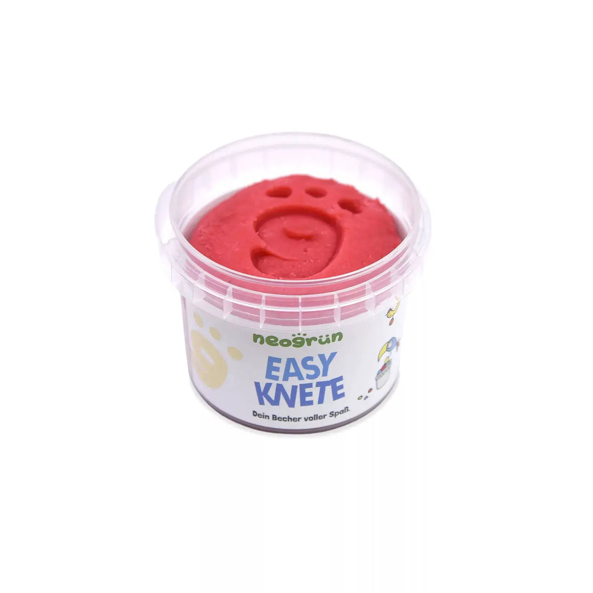 neogrün pâte à modeler végane bio rouge, marque neogrün sur le pot