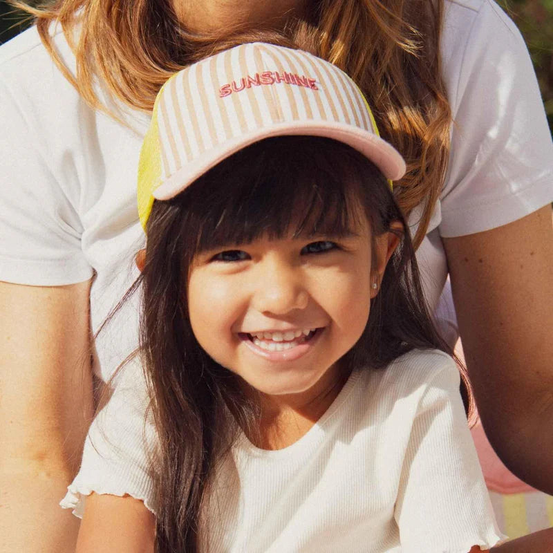 CHAMAYE casquette trucker jaune sunshine by Citron Grenadine