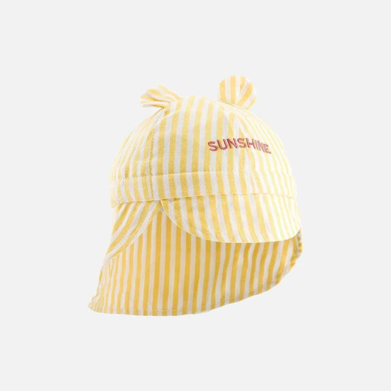 CHAMAYE chapeau sunshine rayé jaune by Citron Grenadine