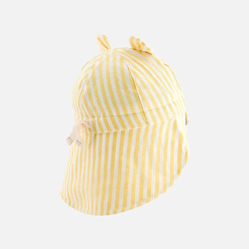 CHAMAYE chapeau sunshine rayé jaune by Citron Grenadine