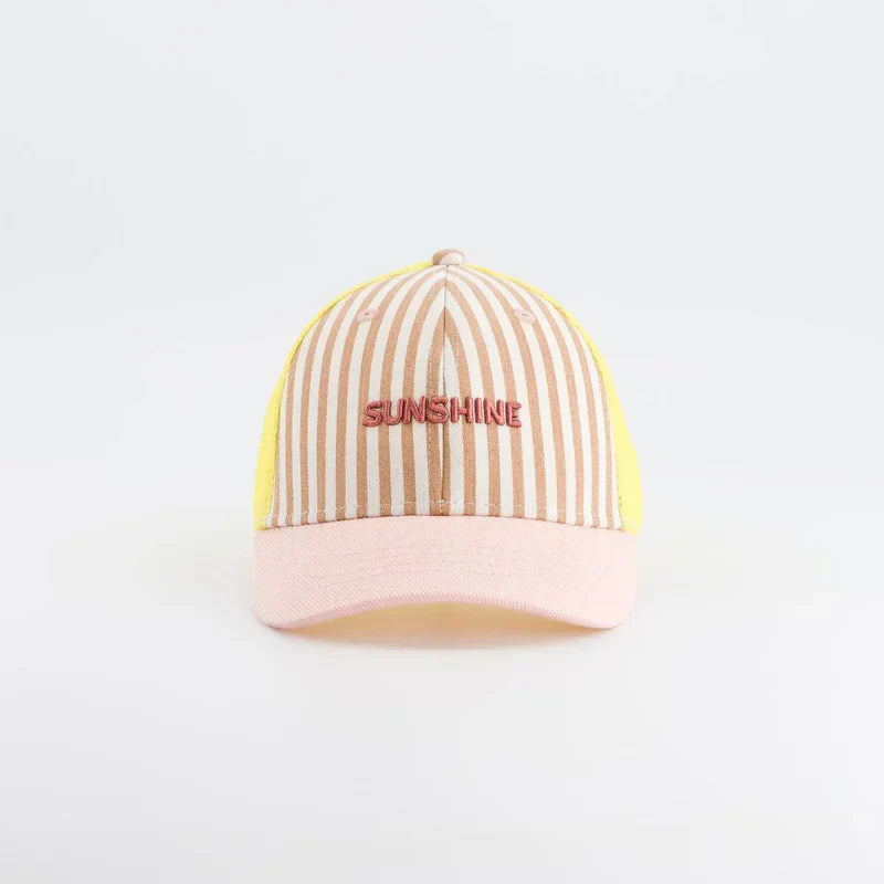 CHAMAYE casquette trucker jaune sunshine by Citron Grenadine