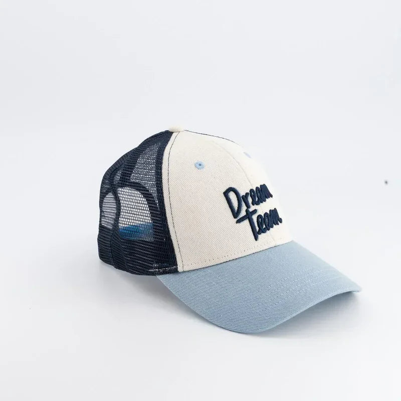 CHAMAYE casquette trucker bleue dream team by Citron Grenadine