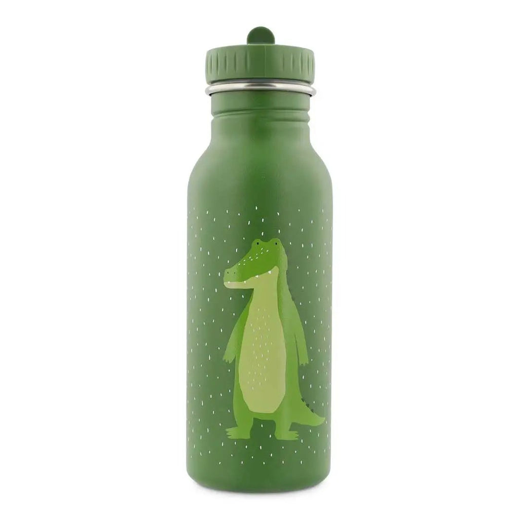 TRIXIE gourde 500 ml water bottle, green with Mr Alligator graphic by Citron Grenadine.