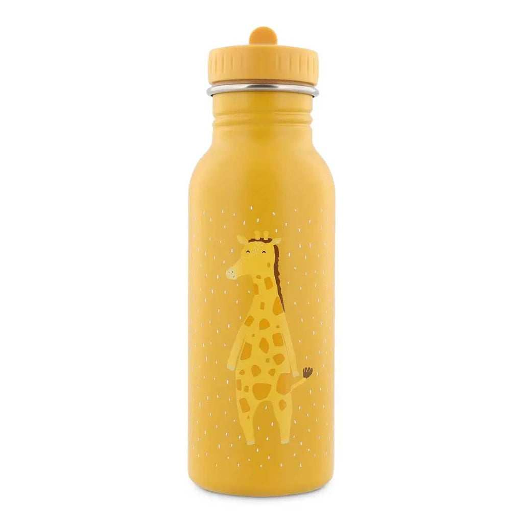 TRIXIE gourde 500 ml water bottle, yellow with Mr Giraffe illustration