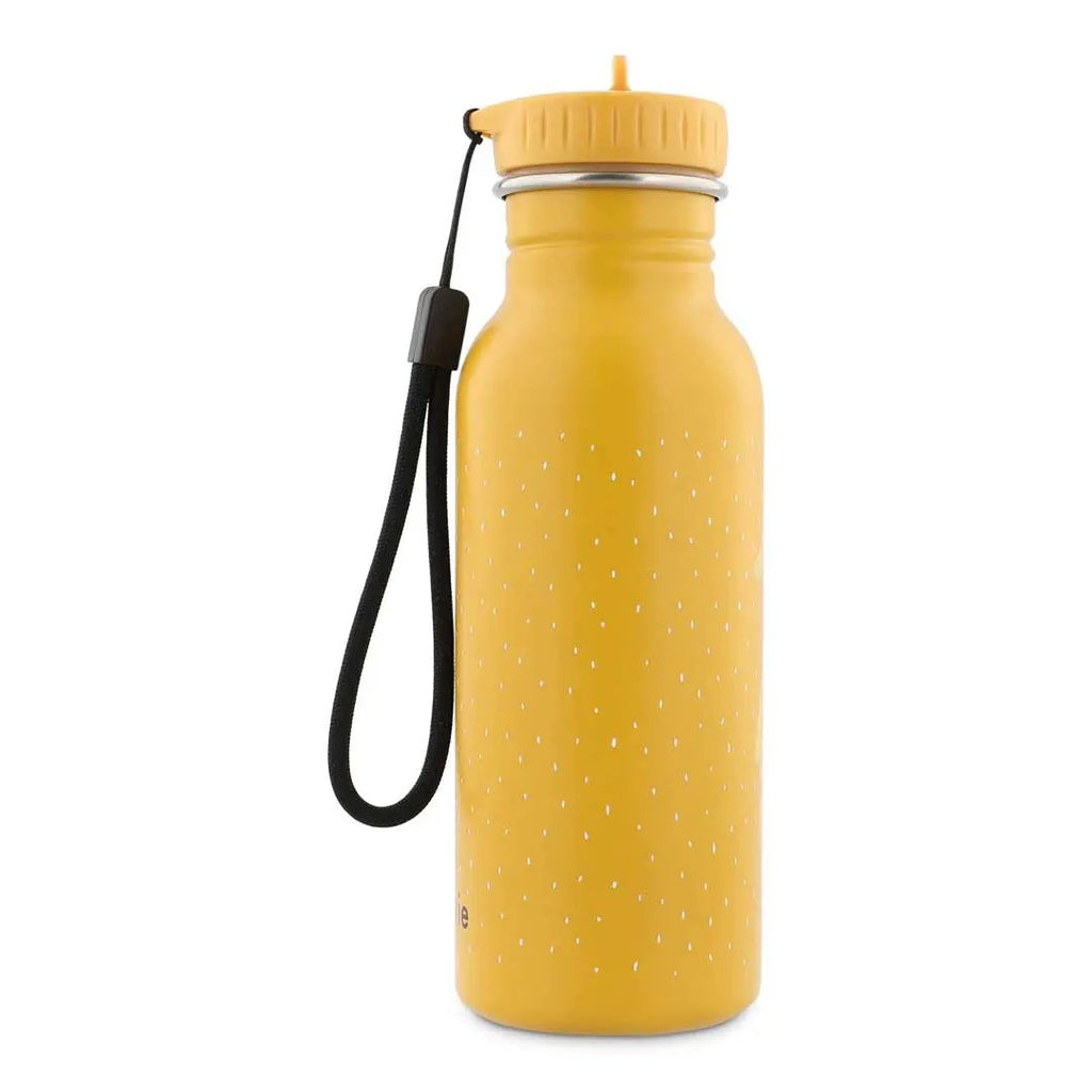TRIXIE gourde 500 ml water bottle in yellow with white speckles and a black strap