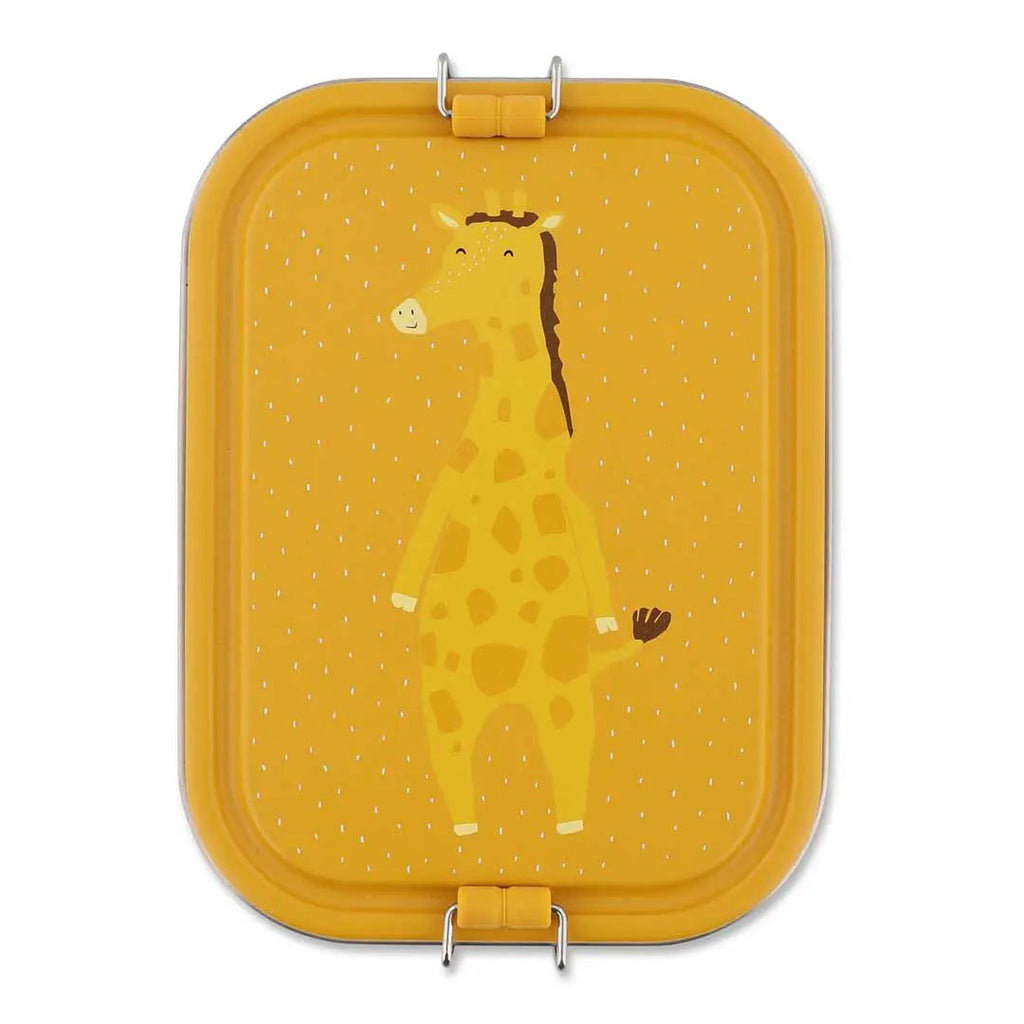 TRIXIE lunch box L by Citron Grenadine; yellow giraffe illustration on lid, lunch container