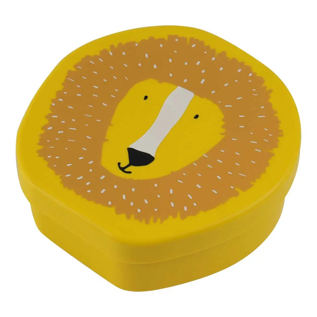 TRIXIE Mr Lion lunch box by Citron Grenadine, yellow lion-shaped container
