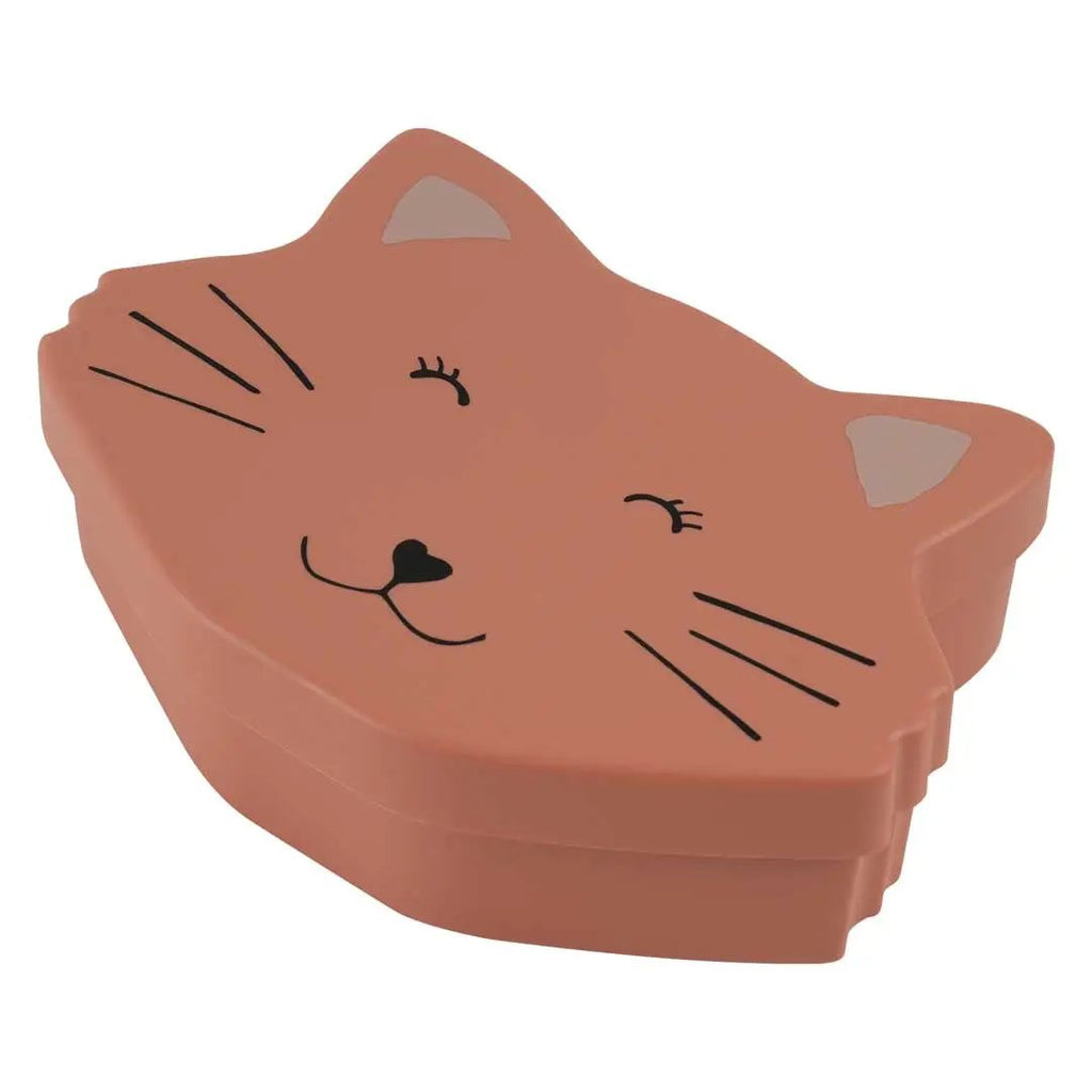 TRIXIE Mrs Cat lunch box by Citron Grenadine pink cat-shaped lunch container