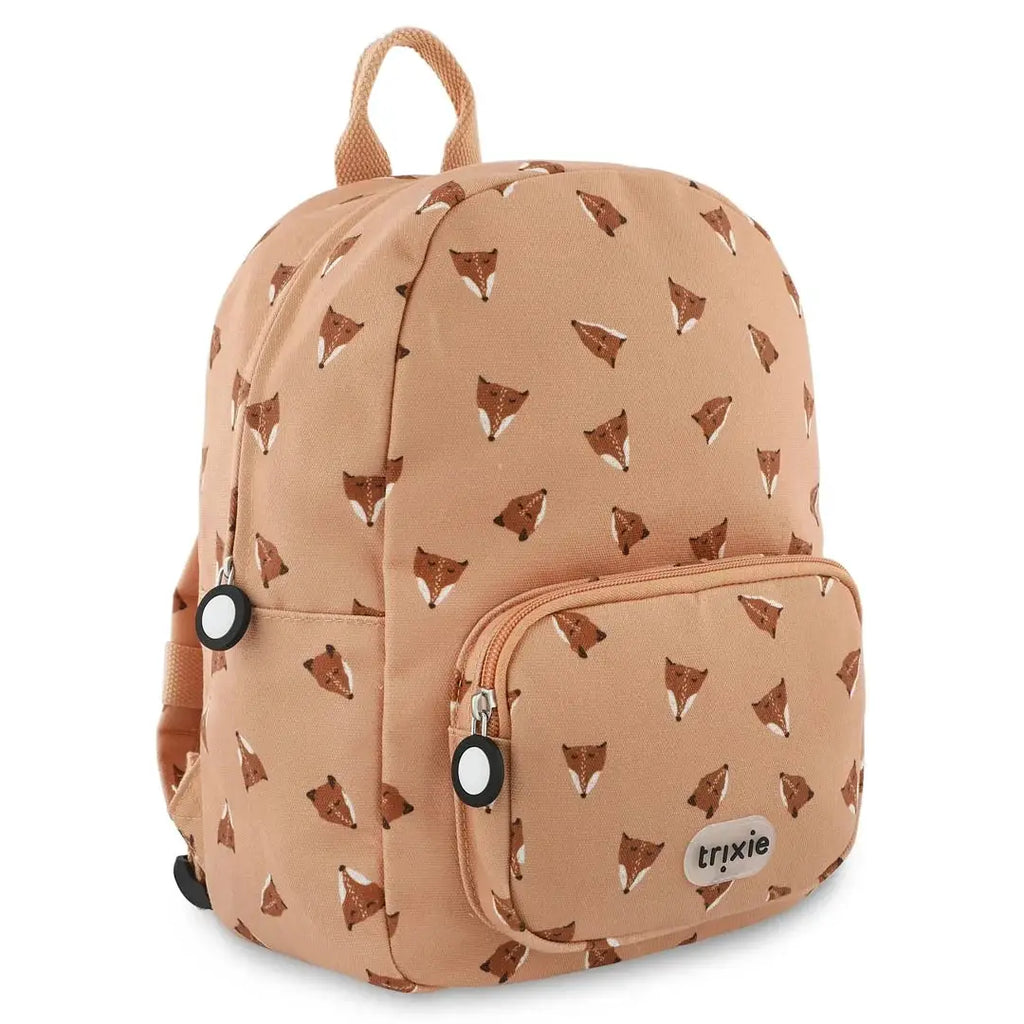 TRIXIE sac-à-dos scolaire Citron Grenadine, peach backpack with fox head print