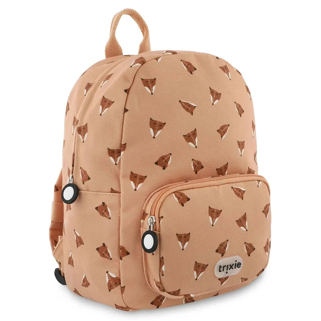 TRIXIE sac-à-dos scolaire Citron Grenadine, peach backpack with fox head print