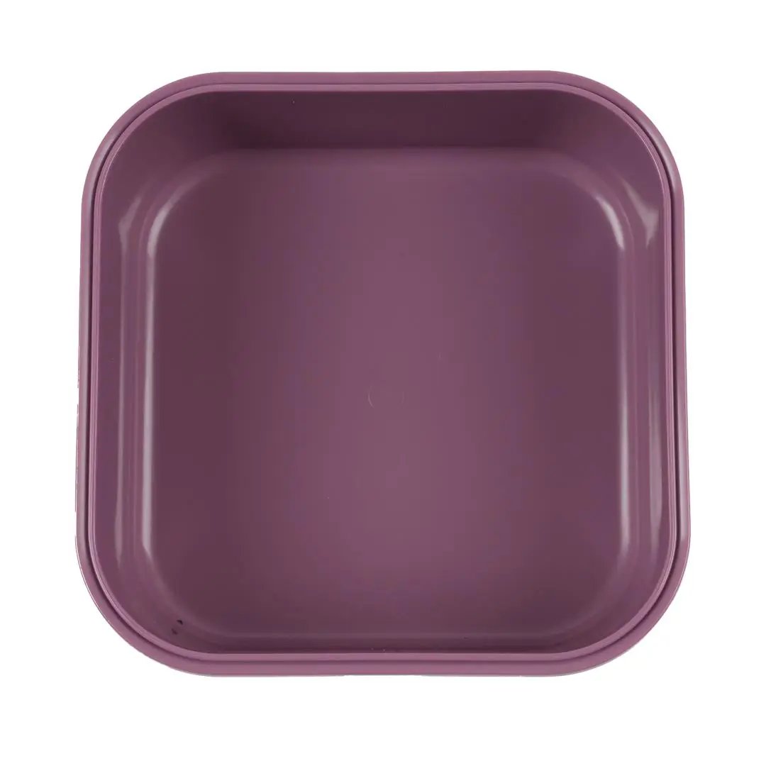 TRIXIE boîte à goûter carrée violette en plastique, lunch box