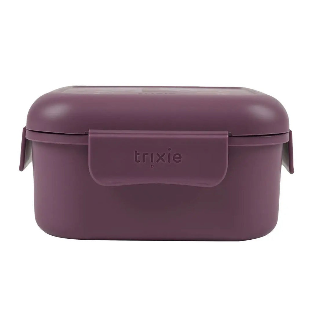 TRIXIE boîtes à goûter avec clips prune violet, lunch container, marque Citron Grenadine