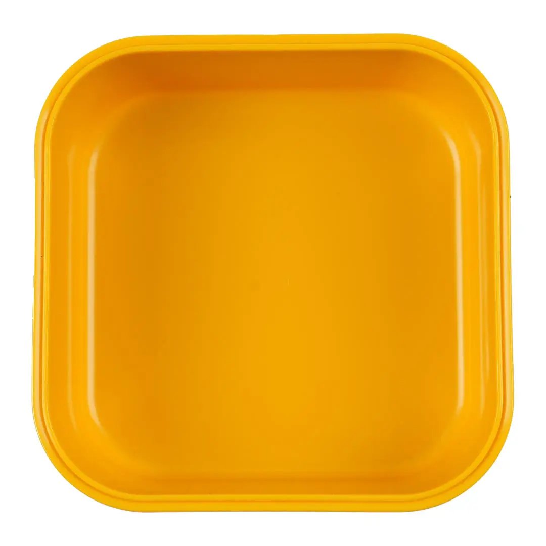 TRIXIE snack box with clips, yellow plastic food storage container