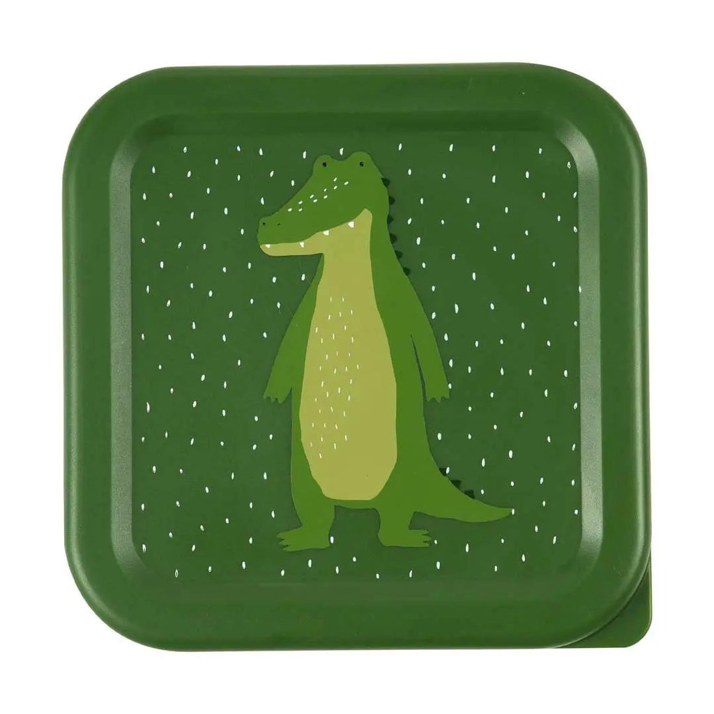 Set de 3 boîtes TRIXIE de conservation alimentaire, motif alligator vert, Citron Grenadine