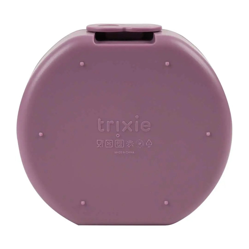 TRIXIE set of 2 lunch boxes in Mrs Peacock purple by Citron Grenadine