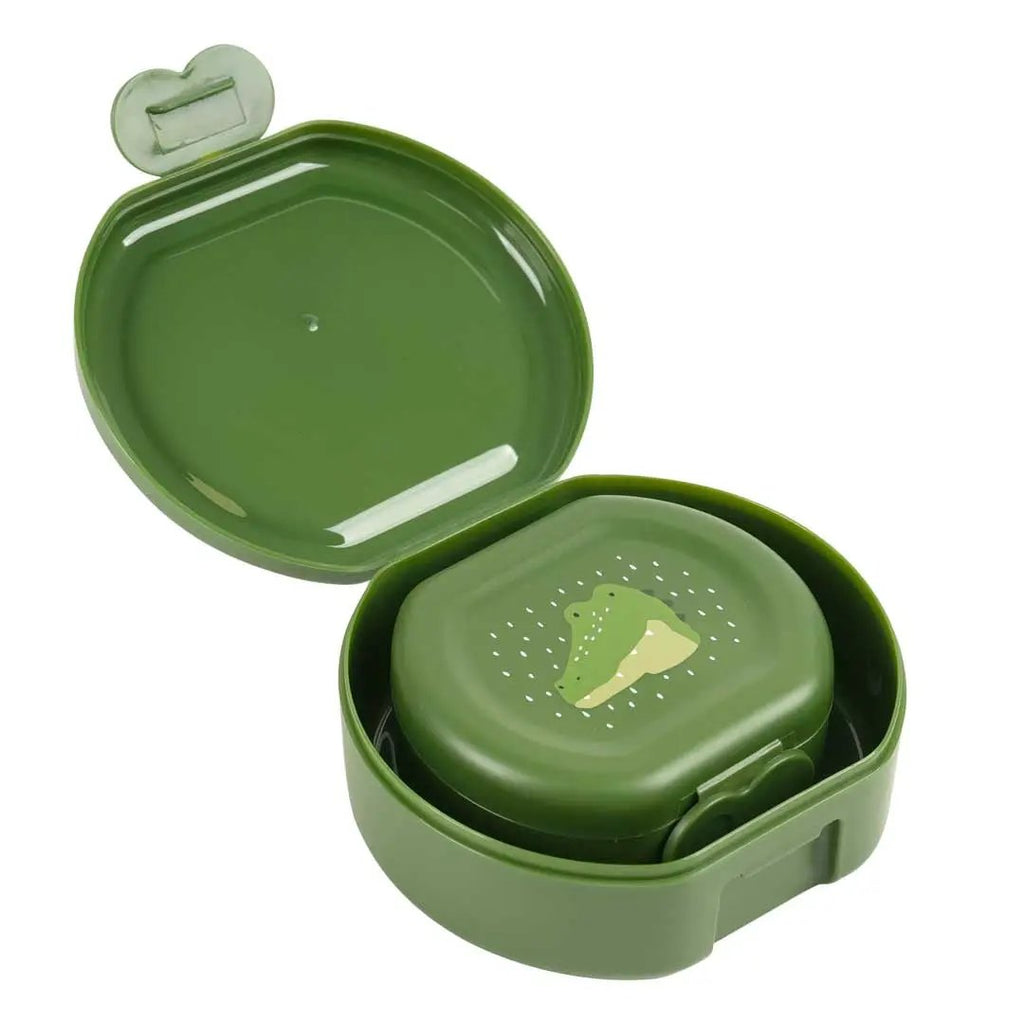 TRIXIE set de 2 boîtes Mr Alligator vert olive avec motif alligator